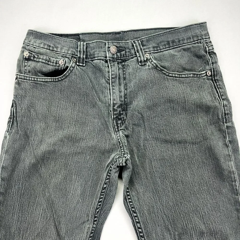 Levi's 511 Tag Sz 32x34 (Fits 31) Men's Black Narrow‎ Leg Jeans Lean Hip